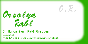 orsolya rabl business card