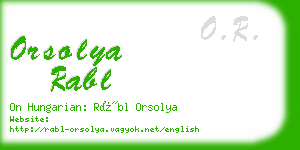 orsolya rabl business card